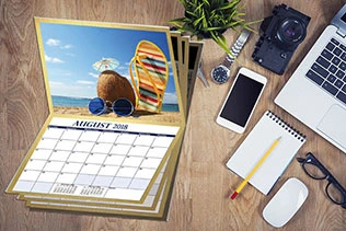 Booklet calendar example