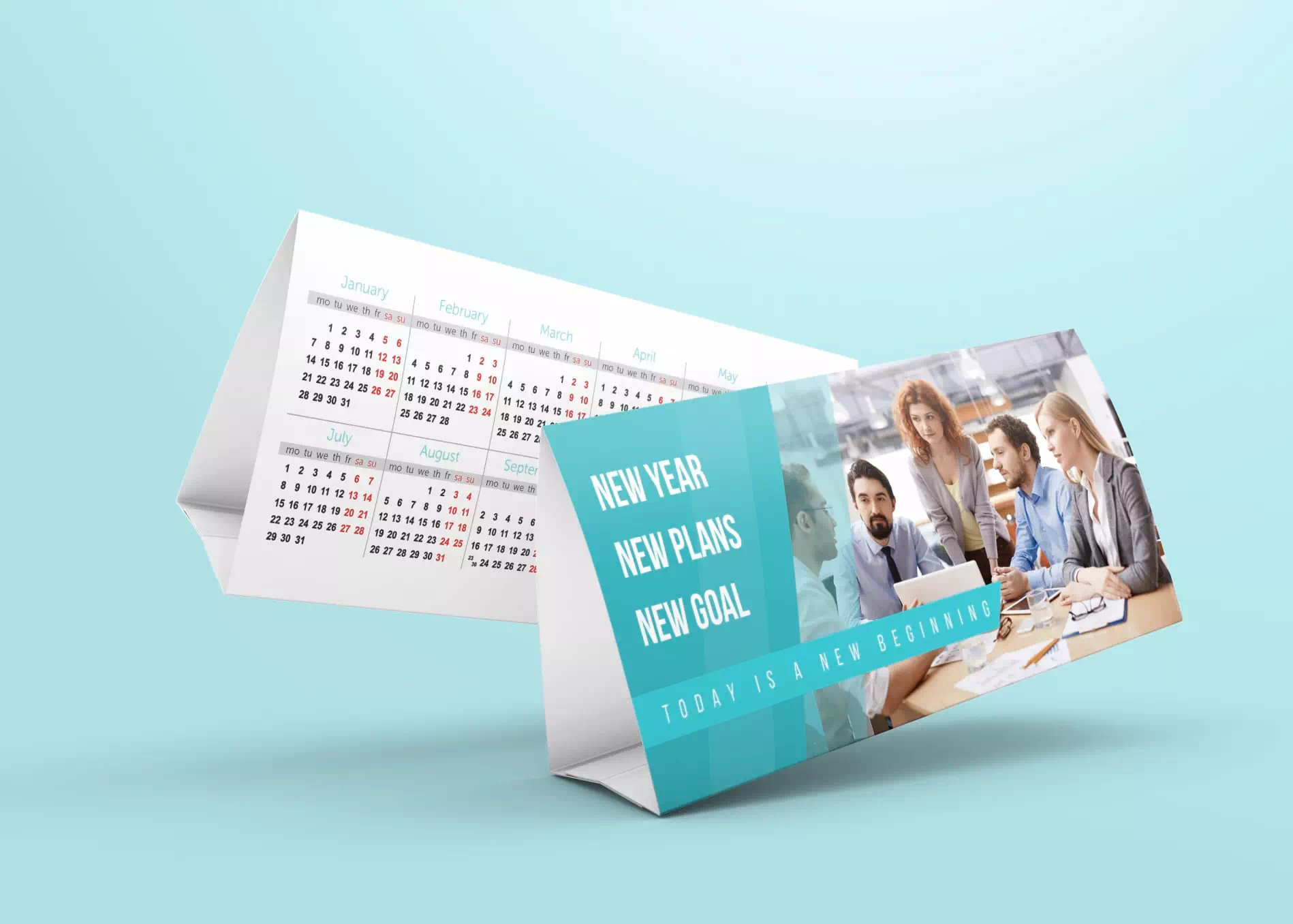 Desk calendar example