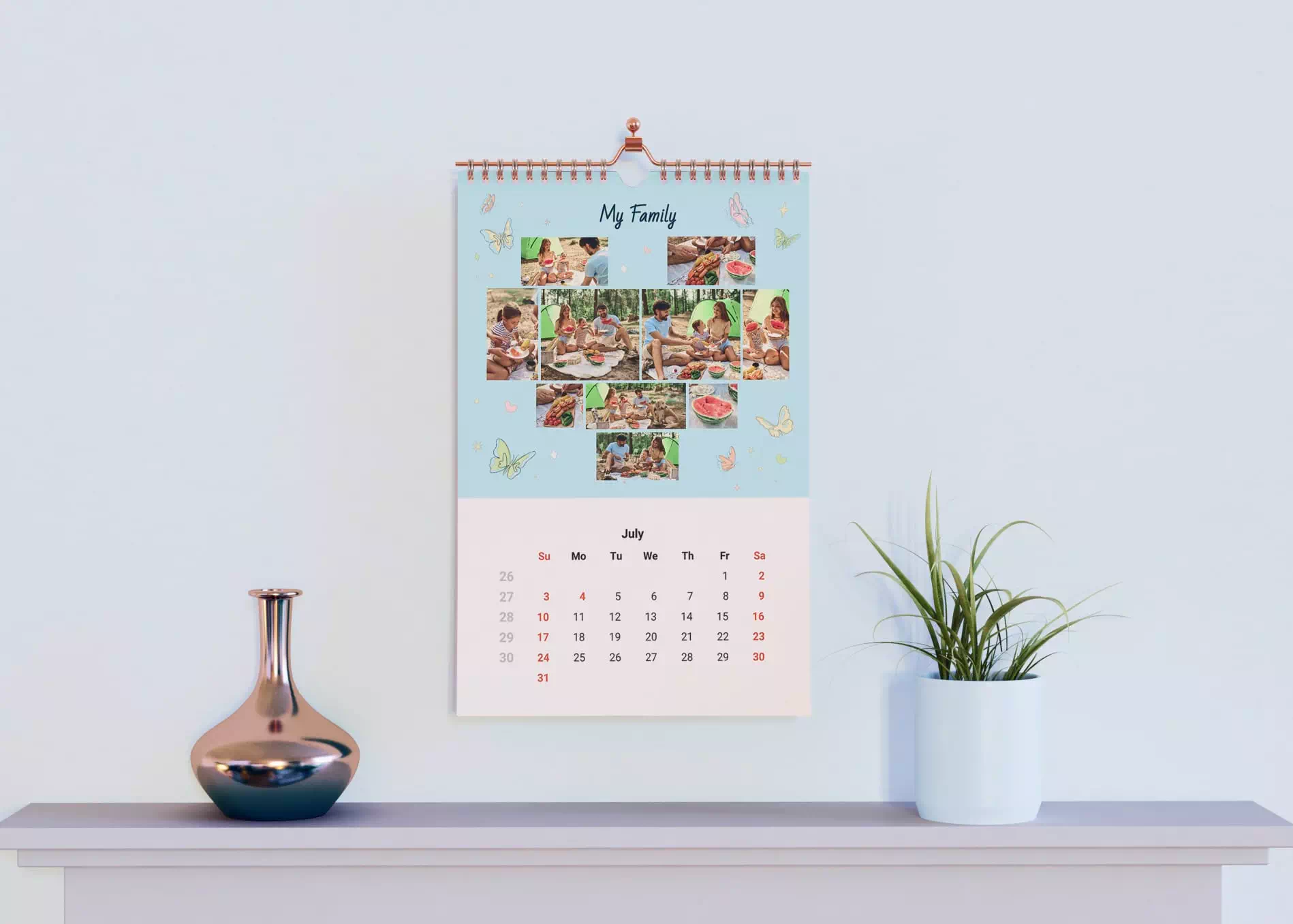 Wall calendar example