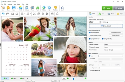 Spice up your calendar with collages